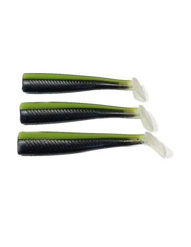 GT-Bio Roller Shad 165mm 3xCorpos Lime Black Glass UV